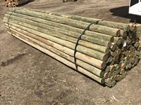    (100) 3-4 In. x 14 Ft Treated Blunt Poles