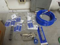  Graco  Spray Gun, Air Hose, Filters & Switchable Tips