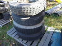    (4) 8.25-R16 Tires with 6 Bolt Rims