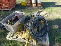    Pallet of Cords, Wire & Work Lights