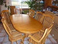    Solid Wood Dining Table and Chairs