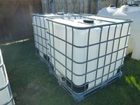    (2) Caged Poly 1000 Litre Tanks
