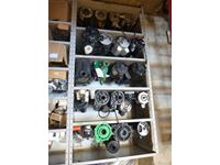    Shelf with Large Qty of Rebuildable Hot Tub Pumps