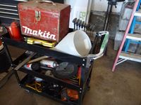    Rolling Shop Cart with Tools