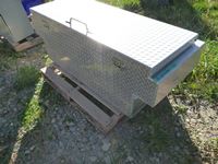    Aluminum Pickup Storage Box with Contents
