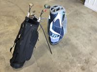    (2) Golf Bags & (1) Set of Clubs