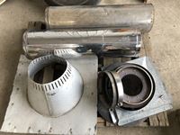    6 Inch Insulated Chimney Pipes and Miscellaneous Hardware