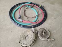    Qty of Miscellaneous Hoses, water line and steel cable