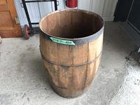    Wooden Whiskey Barrel