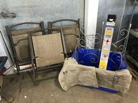   (3) Lawn Chairs, Tote and Miscellaneous Bags