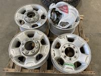    (4) Ford 8 Bolt Rims with Center Caps