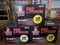    (3) Boxes of 30 Tubes of Multi Purpose Red Grease