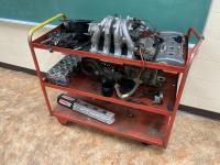 Trolley with Miscellaneous Engine Parts