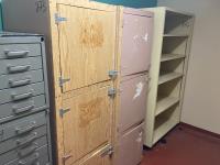 (2) Wooden Storage Cabinets