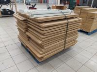 (68±)Pieces of MDF Shelving and 10 Support Beams