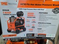 TMG Industrial TMG-HW41R 4000 PSI Hot Water Pressure Washer 