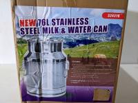 (2) 76L Stainless Steel Milk/Water Cans