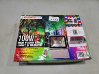 100W RGB Flood LED Light and Remote 