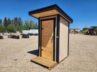 4 Ft X 6 Ft Wooden Outhouse