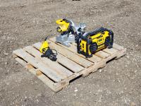 DeWalt Stereo, 10 Inch Miter Saw and Reciprocating Saw 