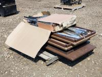 (4) Heavy Duty Tables and Unused Snowmobile Dolly