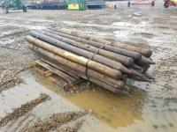 (25) 5-6 Inch X 8 Ft Fence Posts