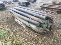 (25) 5-6 Inch X 8 Ft Fence Posts