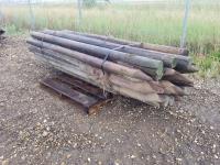 (25) 8 Ft By 5-6 Inch Used Fence Post