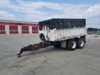 Tandem 14 Ft Truck Box Converted to Pull Type Trailer