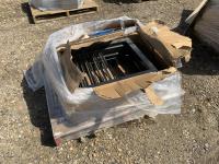 Pallet of Bin Grates and Raven Accuflow Super Cooler Holding Tank