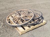 (4) Wagon Wheels 