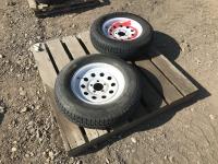 (2) 205/75D15 Tires w/ Rims