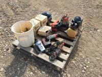 Qty of Misc Tools w/ Air Compressor and Headlights 