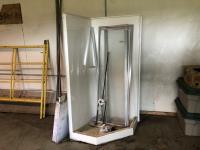 36 Inch X 36 Inch Shower Unit & White Cabinet