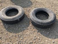 (2) 11R22.5 Recap Tires 