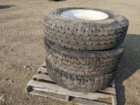 (3) 11R22.5 Tires On Dayton Rims