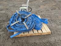(2) Lay Flat Hoses, Garden Hose with Reel