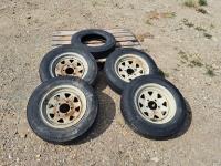 (4) St175/80D13 Tires with Rims