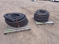 (2) Rolls of 4 Inch Black Drainage Pipe