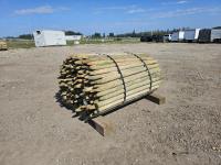 2 Inch - 3 Inch X 7 Ft Treated Pointed Posts