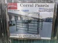 10 Ft Corral Panel with (54) Panels & (2) Gates
