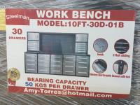 Steelman 10 Ft Work Bench with 30 Drawers