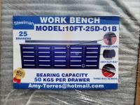 Steelman 10 Ft Work Bench with 25 Drawers