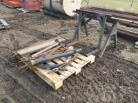 (2) Saw Horses, Trailer Jack and Cords