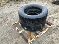 (2) Yokahama Super Steel 275/70R22.5 Tires