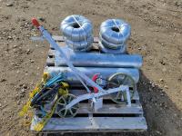 Qty of Ducting, Walk Behind Seeder, Bungee Cords