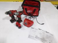 Milwaukee M12  Tool Bag with 12 Volt Drill, Impact and Charger