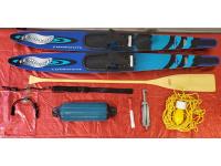 Kimpex 60 Inch Paddles, (8) Life Vests, 1 Set Quicksilver Metallic Composite Matrix Water Skies