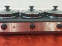 Crock-Pot Stainless Steel Trio Cook & Serve Slow Cooker & Food Warmer