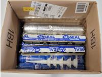(13) Adfast Gray All Weather Adhesive Sealant and (5) Applicator Nozzles
